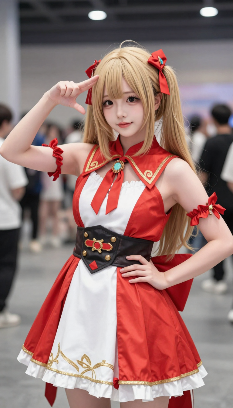 红色Cosplay示例